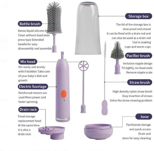 Bottle Brush, Cleaning and Charging Brush